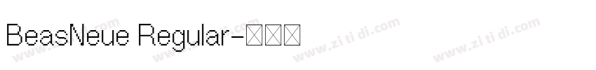 BeasNeue Regular字体转换 BeasNeue Regular字体转换